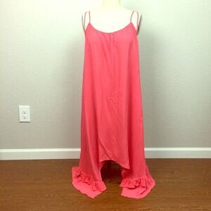 BNWT! LOVESTITCH Coral Asymmetrical Dress Size M/L